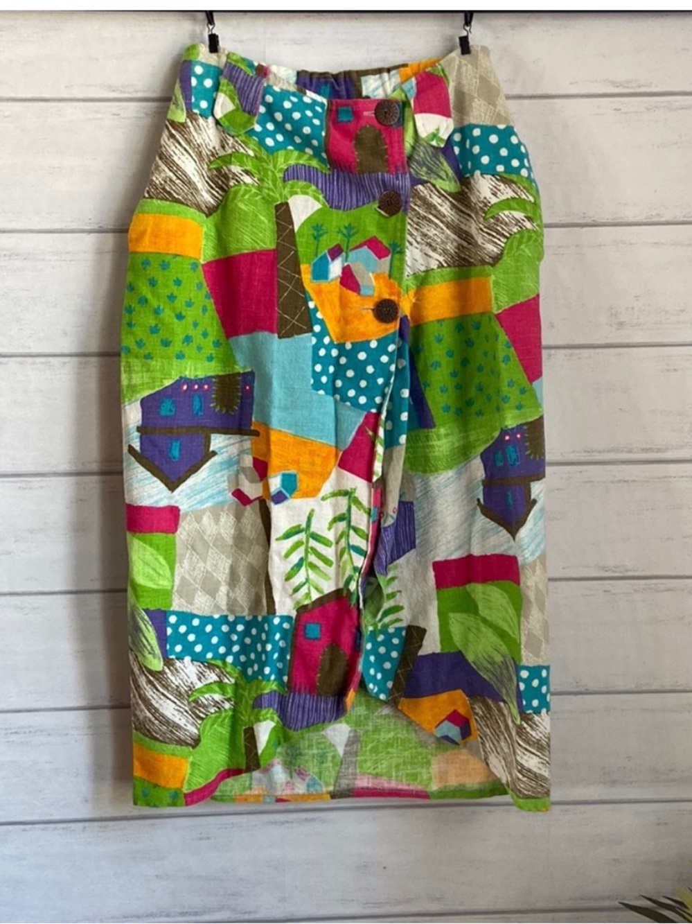 Vintage Eagle River Multi colored Wrap Skirt